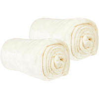 KUSCHELDECKE "Celina" 2er-Pack Champagner 180x220 cm - Champagner, Textil (180/220cm)