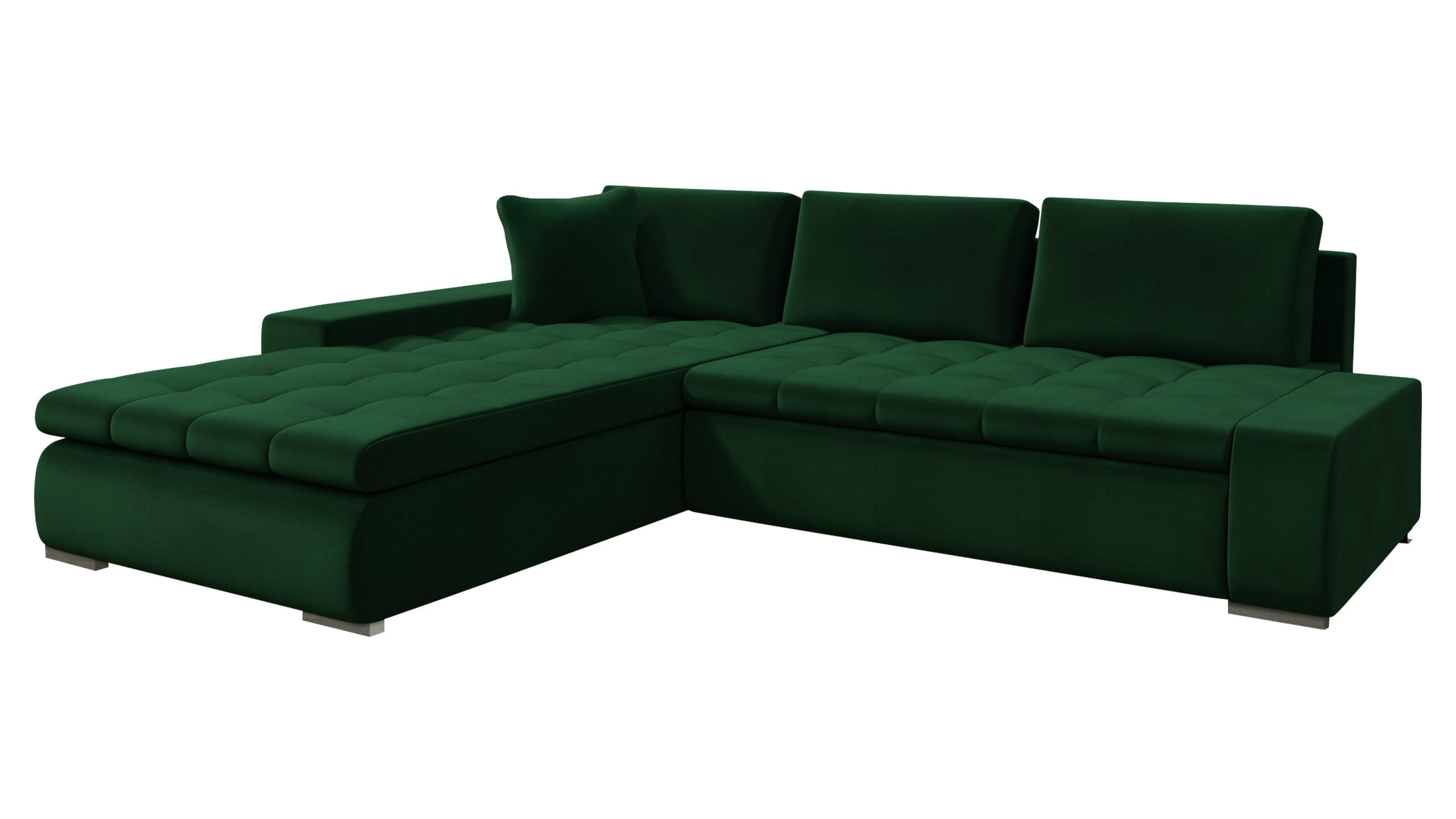 ECKSOFA Orkan - Waldgrün, Holz/Textil (302/213cm) - MIRJAN24