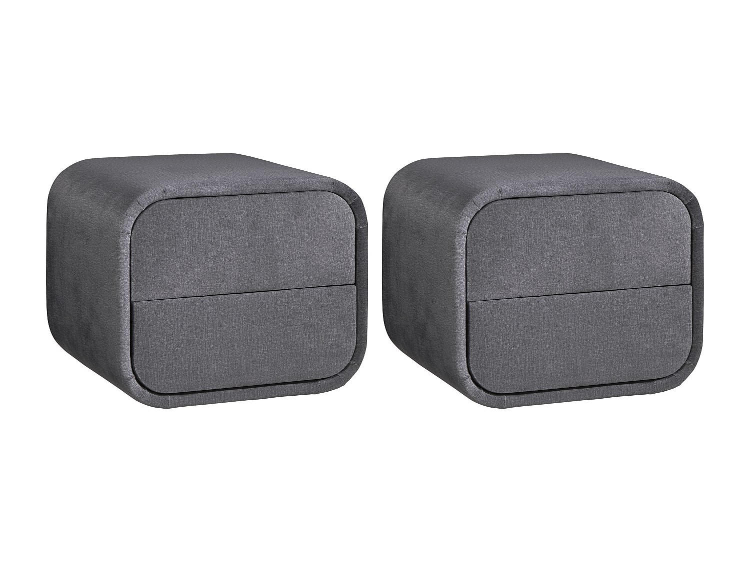Vente-Unique 2Er-Set Grau 45.5x38.5x42 cm
