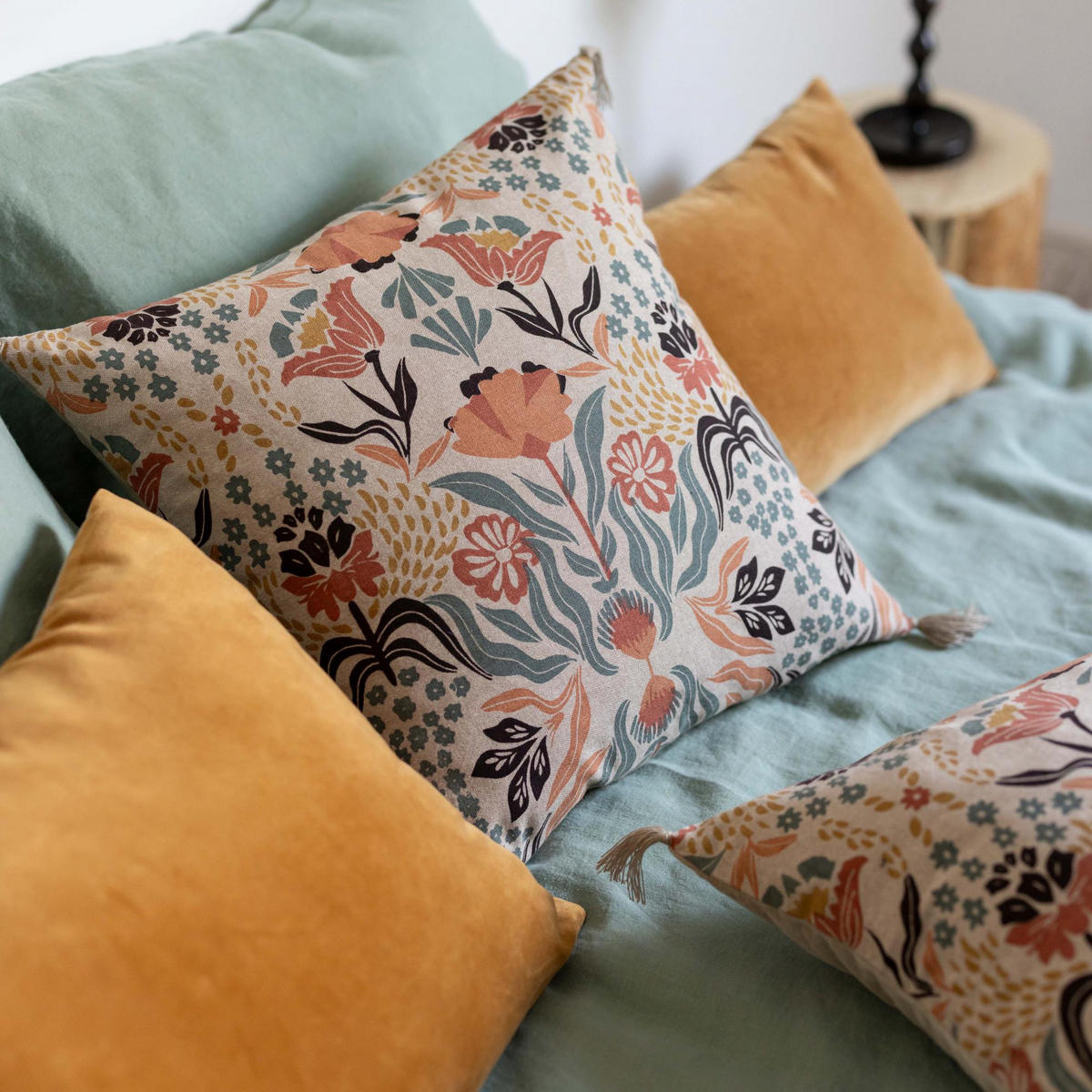 BEDRUCKTES KISSEN Youri multico 45 x 45 cm - Multicolor, Textil (45/45cm) - Vivaraise