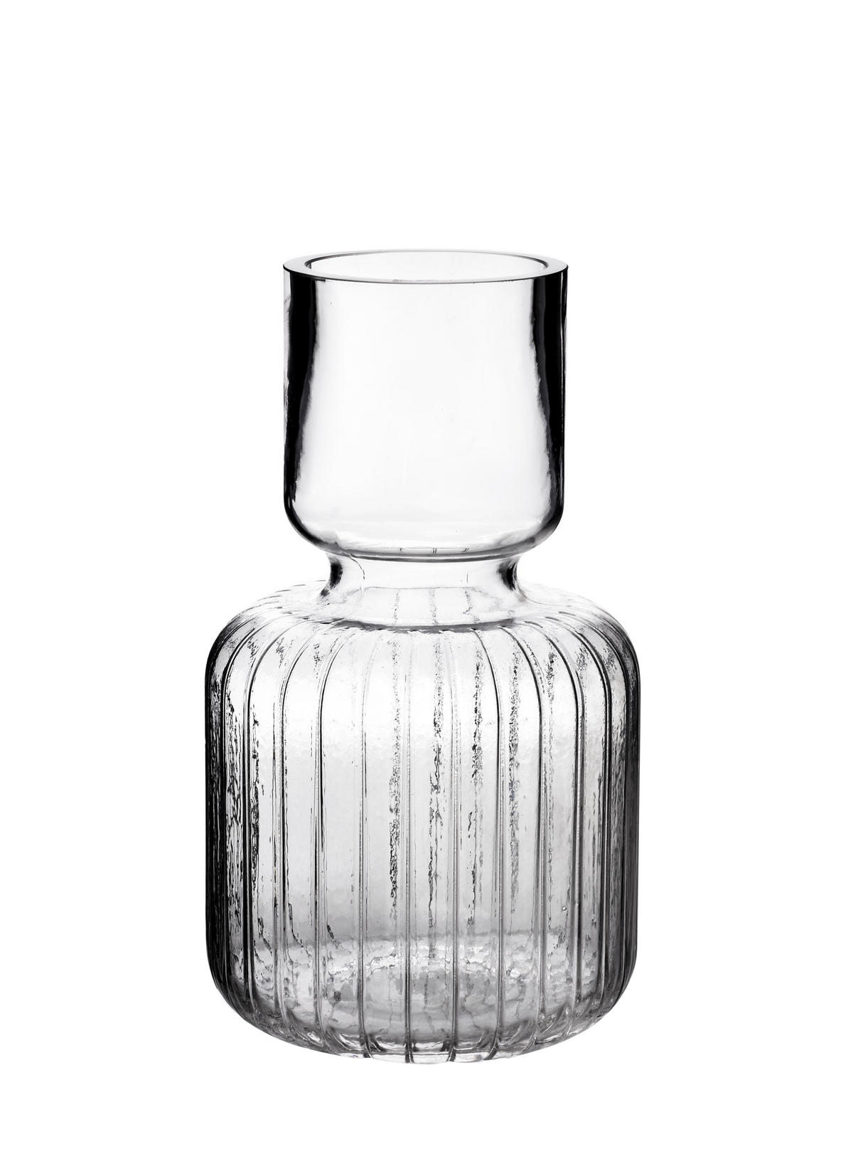 VASE Serenite Transparent 15/15/25 cm Glas - Transparent, Glas (25cm) - Mondex