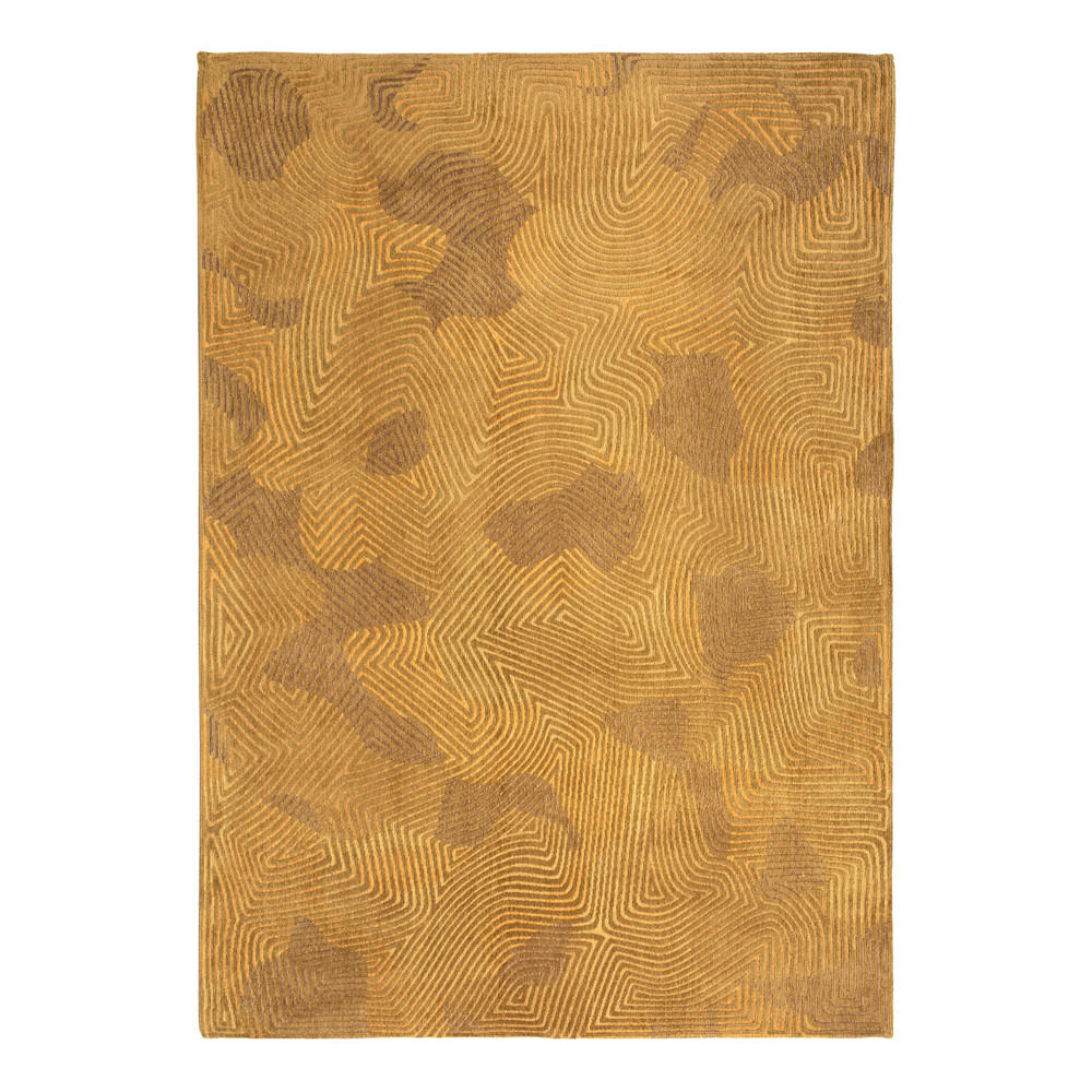 TEPPICH Jelly Gold Meditation 200/280 cm - Gelb, Textil (200/280cm) - Louis De Poortere