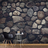 SELBSTKLEBENDE FOTOTAPETE 343/245 cm - Braun/Grau, Kunststoff/Textil (343/1cm) - KUNSTLOFT