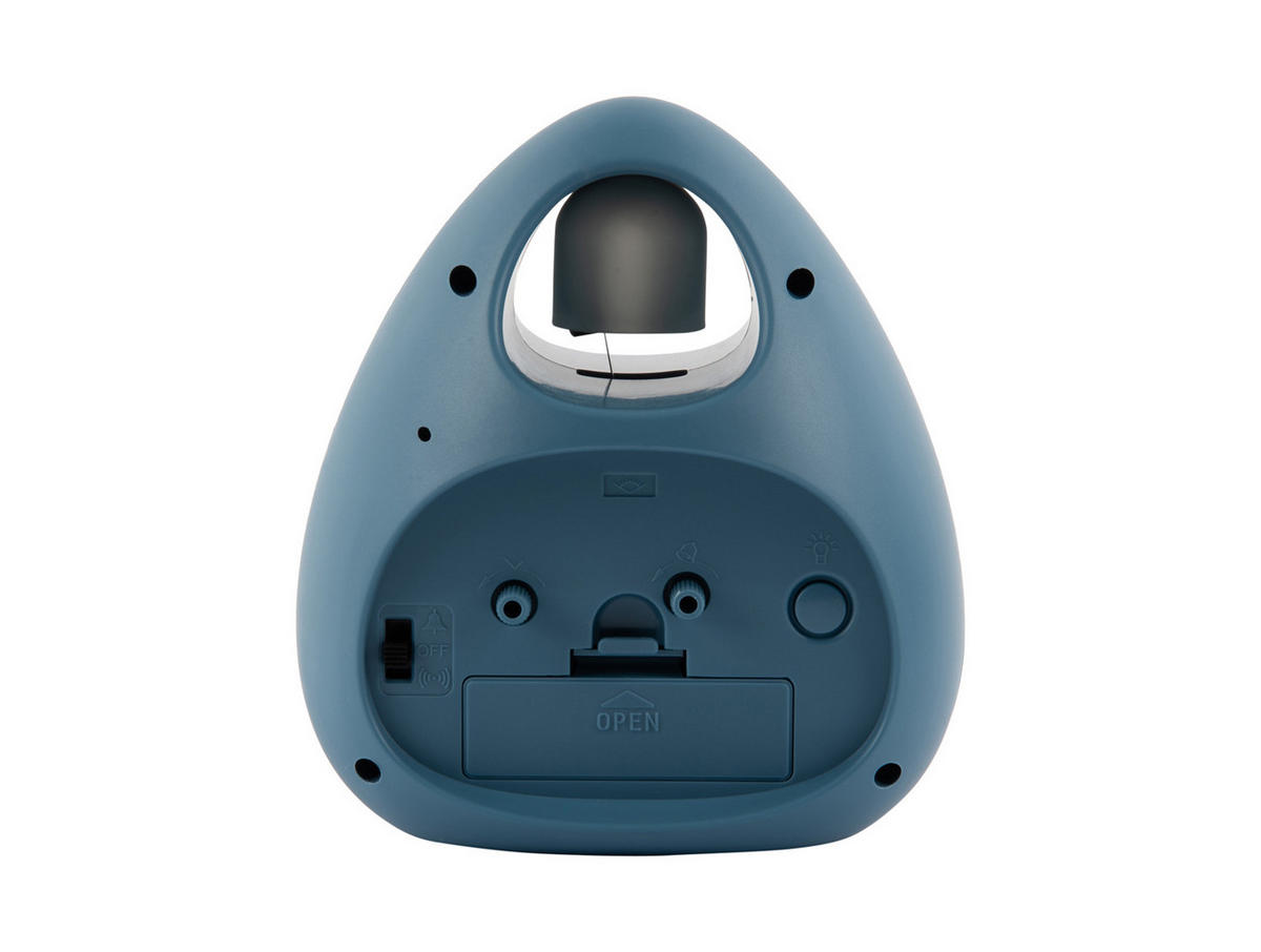 WECKER Blob Bell 12/8/13 cm - Blau, Kunststoff (8/13/12cm) - Karlsson