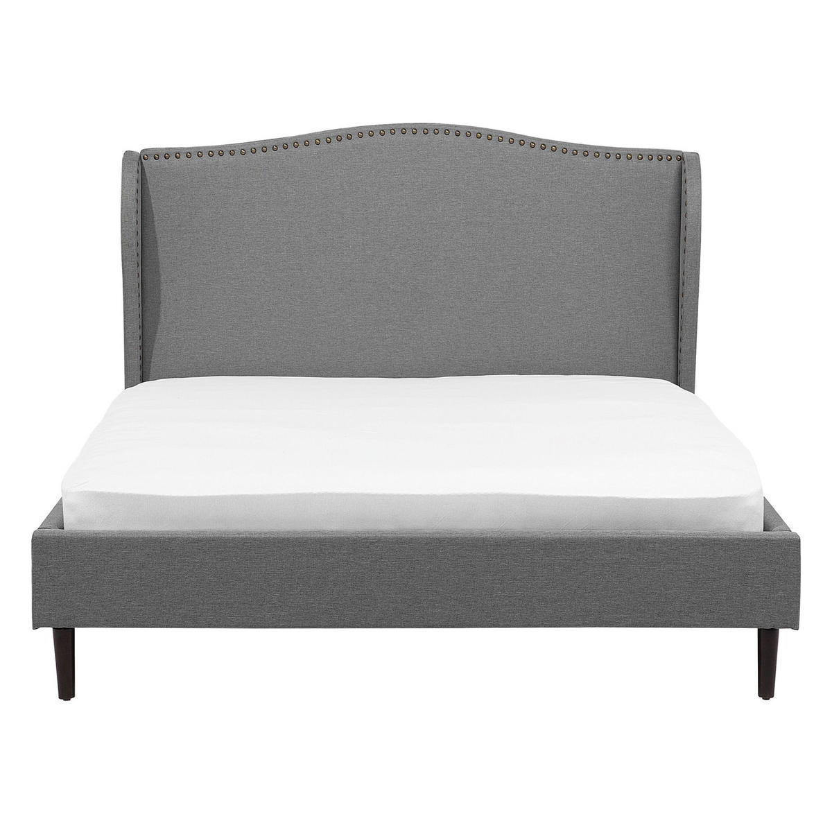 KÁRPITOZOTT ÁGY 140/200cm Szürke Colmar - szürke, textil (140/200cm) - Beliani