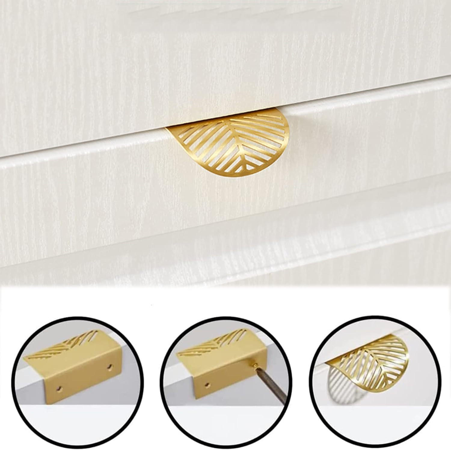 MÖBELGRIFF Gold 4er-Set - Goldfarben, Metall (2.3/4/6cm)