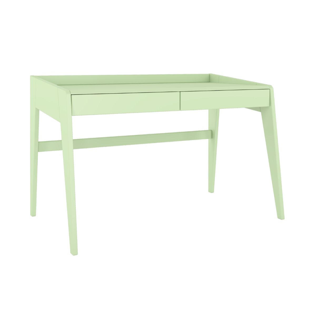 SCHREIBTISCH Lisa, 125/70/81 cm in Pastellgrün, Buchenholz - Pastellgrün, Holz/Buchenholz (70/125/81cm) - Visby