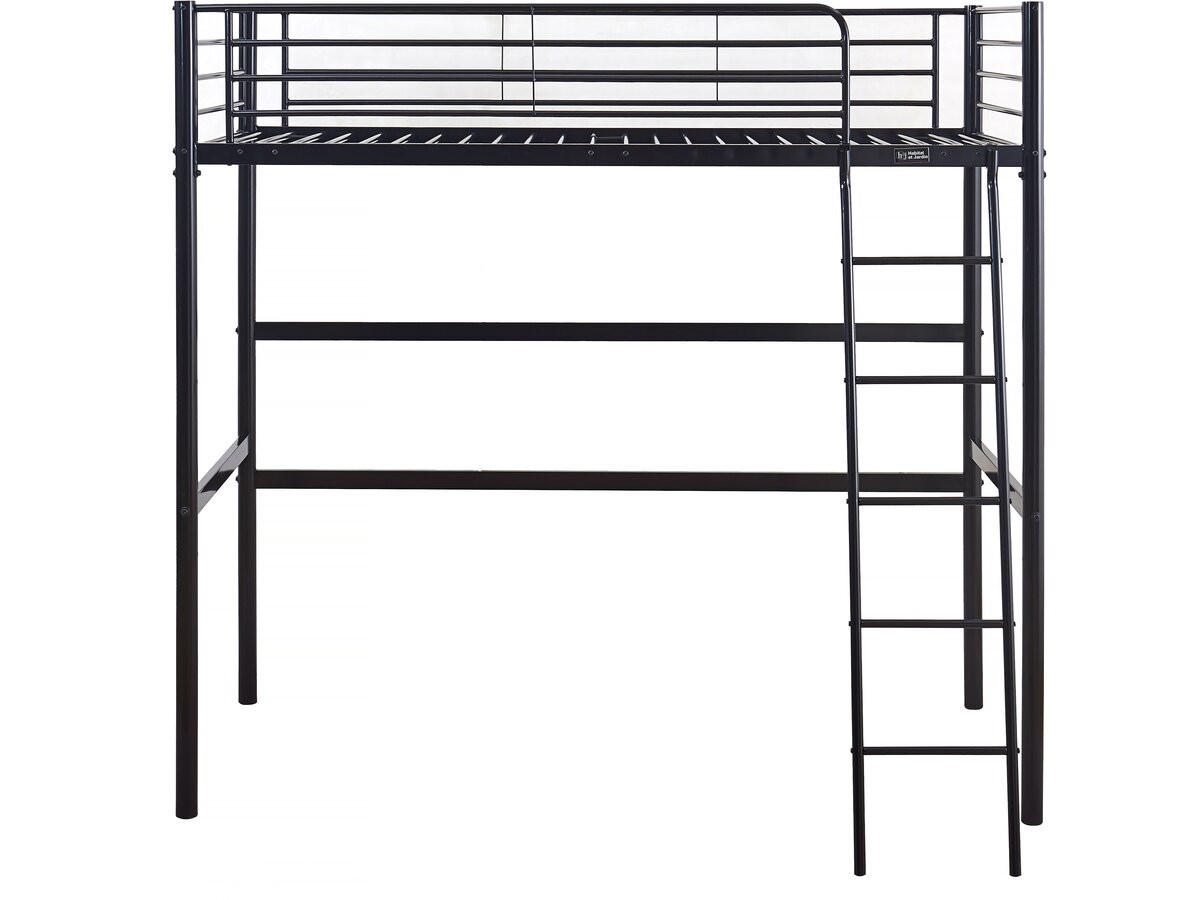 ETAGENBETT alora Schwarz - Schwarz, Metall (190/90cm) - Habitat Garten