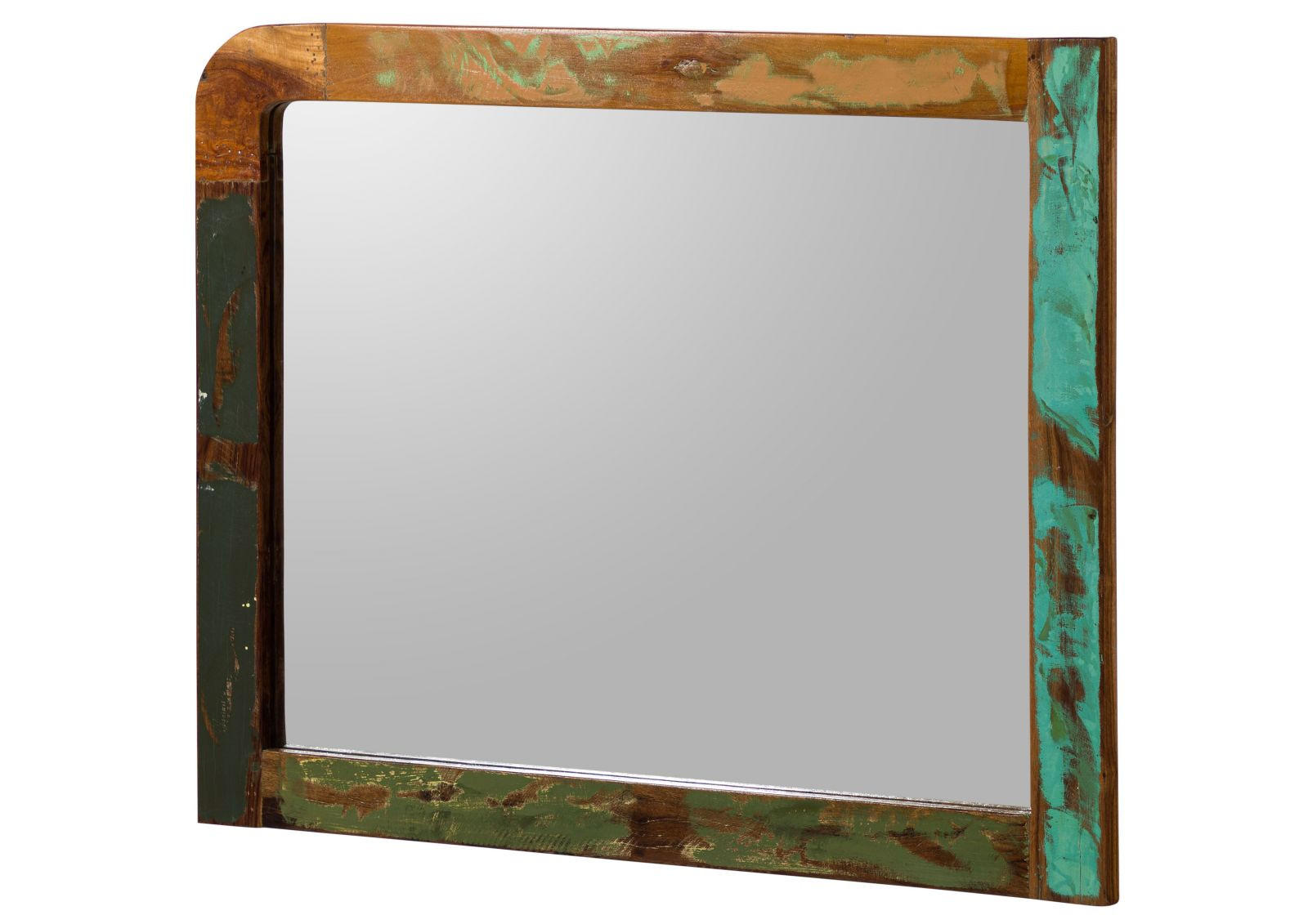 SPIEGEL Altholz 100x3x80 mehrfarbig lackiert SIXTIES #115 - Multicolor, Holz (100/80/3cm) - Massivmoebel24