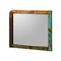 SPIEGEL Altholz 100x3x80 mehrfarbig lackiert SIXTIES #115 - Multicolor, Holz (100/80/3cm) - Massivmoebel24