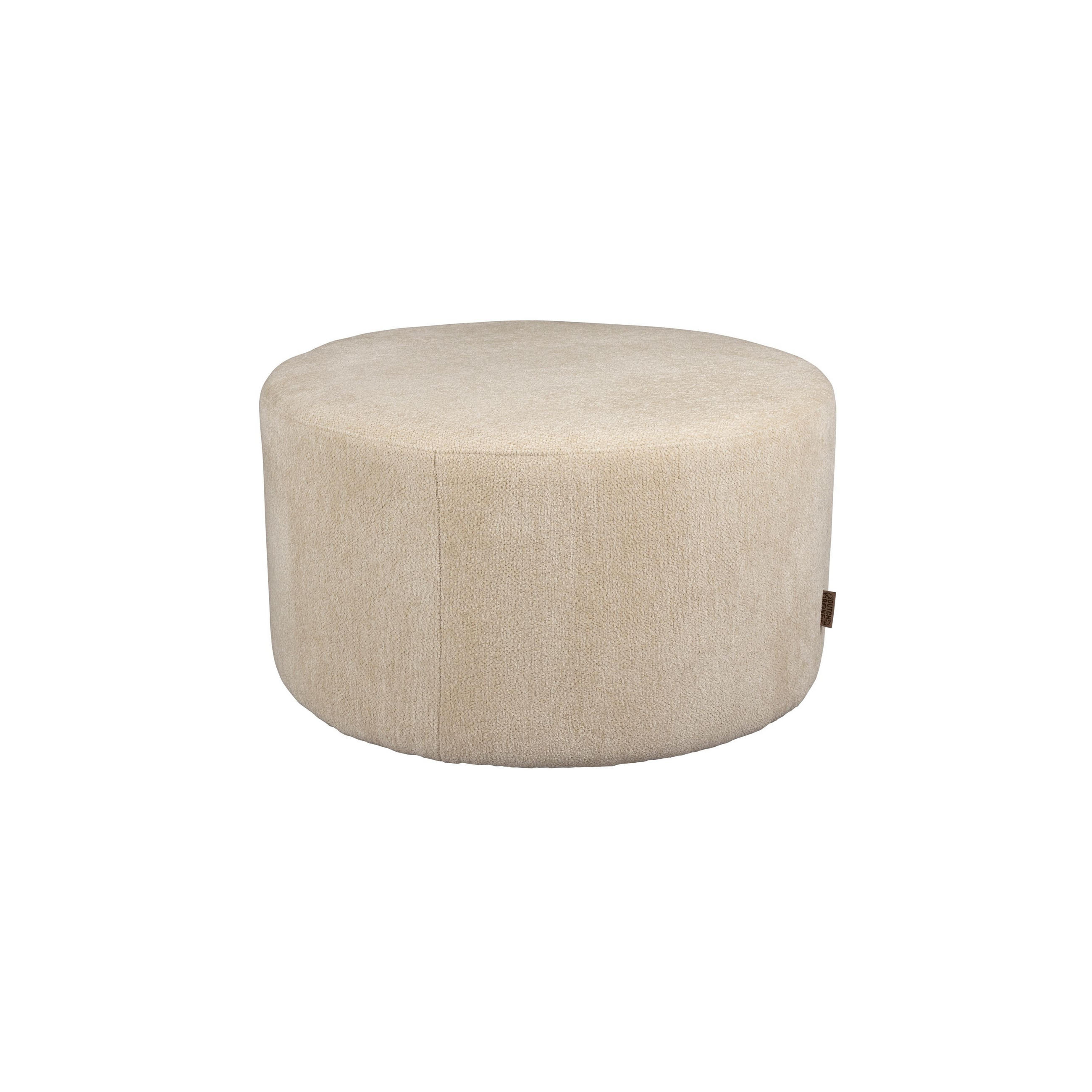 SITZHOCKER Rocca Latte Beige - Beige/Creme, Textil (70/40/70cm) - Dutchbone