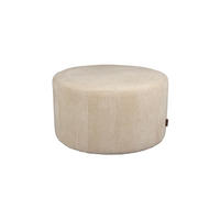 SITZHOCKER Rocca Latte Beige - Beige/Creme, Textil (70/40/70cm) - Dutchbone