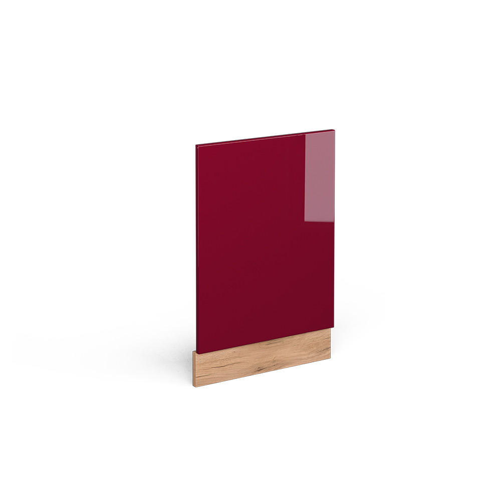FRONTBLENDE R-Line Rot 60 cm ohne AP - Eiche Wotan/Rot, Holzwerkstoff (45/57.2/1.6cm) - Vicco