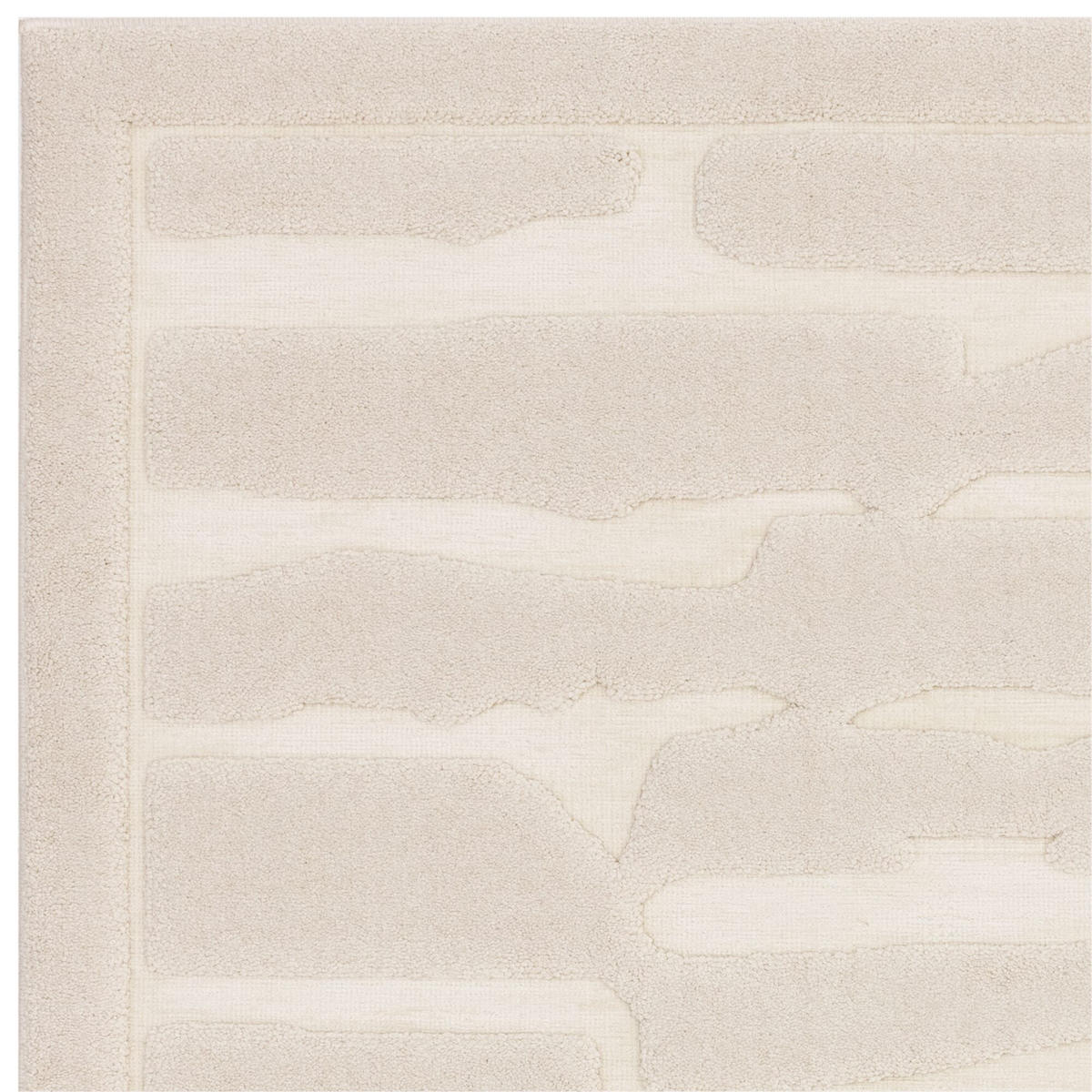 TEPPICH Struktur 3D abstrakt weich pflegeleicht EDEN-Kirkby, Elfenbein 200x290 cm - Champagner, Textil (200/290cm) - KADIMA DESIGN