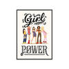 POSTER mit Rahmen Nour Tohme - Girl Power - Multicolor/Schwarz, Holz/Papier (50/70cm) - Poster&Frame