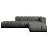 ECKSOFA modulares Sofa Zuvon-L1 - 296x177x70 cm Dunkelgrau - Dunkelgrau, Holzwerkstoff/Textil (296/177cm) - ALTDECOR