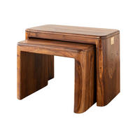 BEISTELLTISCH Sheesham 59x30x41 walnuss gewachst TORONTO #244 - Walnussfarben, Holzwerkstoff (30/59/41cm)