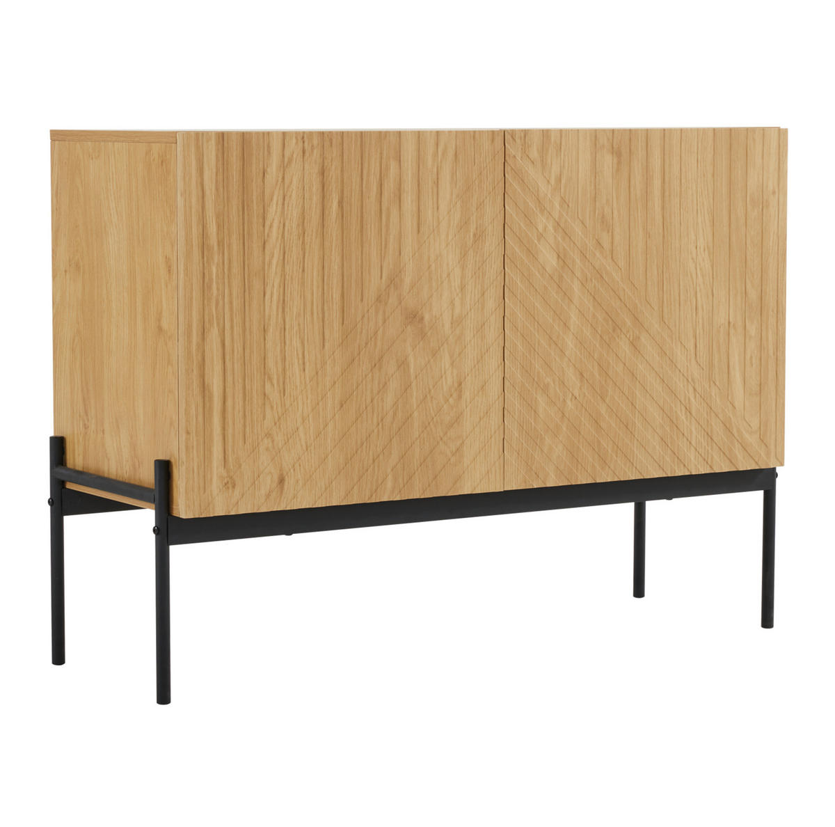 SIDEBOARD 100/40/75 cm Natur aus Spanplatte mit Metallbeinen - Naturfarben, Holzwerkstoff (40/75/100cm) - OKMYHOME