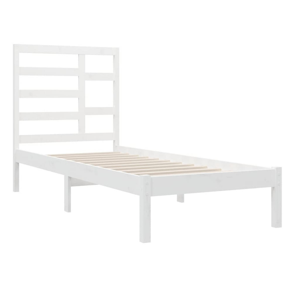 BETT Neiman 104/195.5 cm - Weiß, Holz (90/190cm) - Nettlife