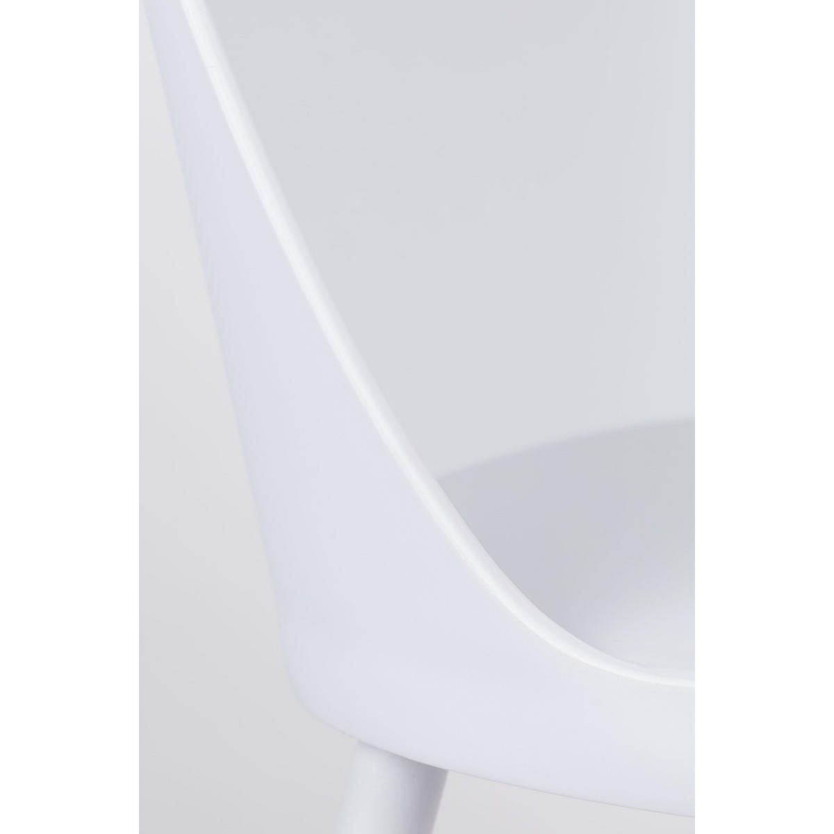 DESIGN-STUHL - Plastik - Weiss - 2er-Set - Weiß, Kunststoff (46/85/54cm) - Drawer