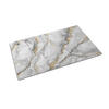 FUSSMATTE 150 x 100 cm Grauer Marmor - Grau, Textil (150/100cm) - TULUP