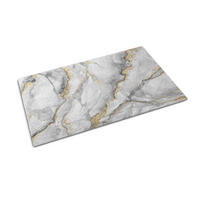 FUSSMATTE 150 x 100 cm Grauer Marmor - Grau, Textil (150/100cm) - TULUP