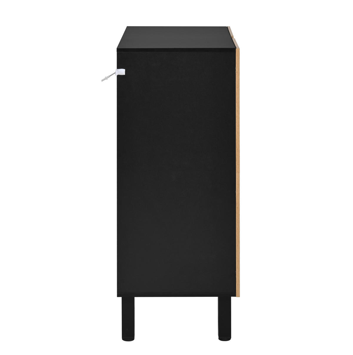 SCHUHSCHRANK aus MDF 80x38,5x95cm in Natur mit Soft-Close - Naturfarben, Holzwerkstoff (80/95/38.5cm) - Modfu