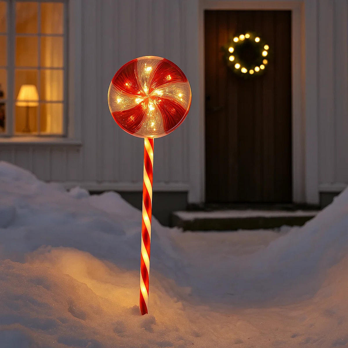 WEIHNACHT Deko Beleuchtung - Rot, Kunststoff (18/62/18cm) - Home Styling Collection