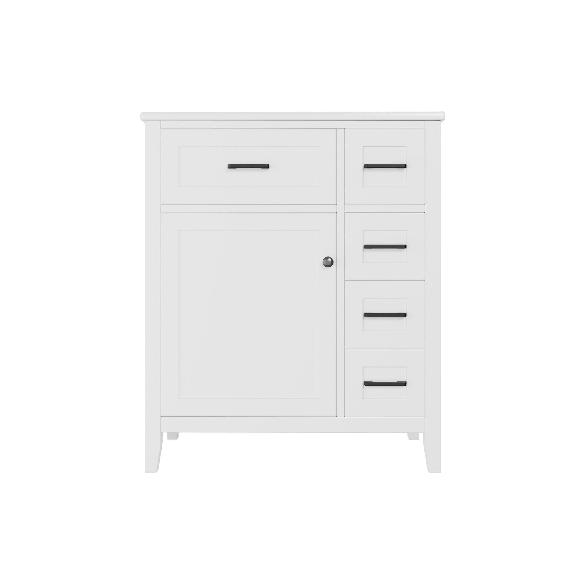 WASCHTISCH Weiß 76/46/90 cm - Weiß, Holz (76/90/46cm) - PANGIVO
