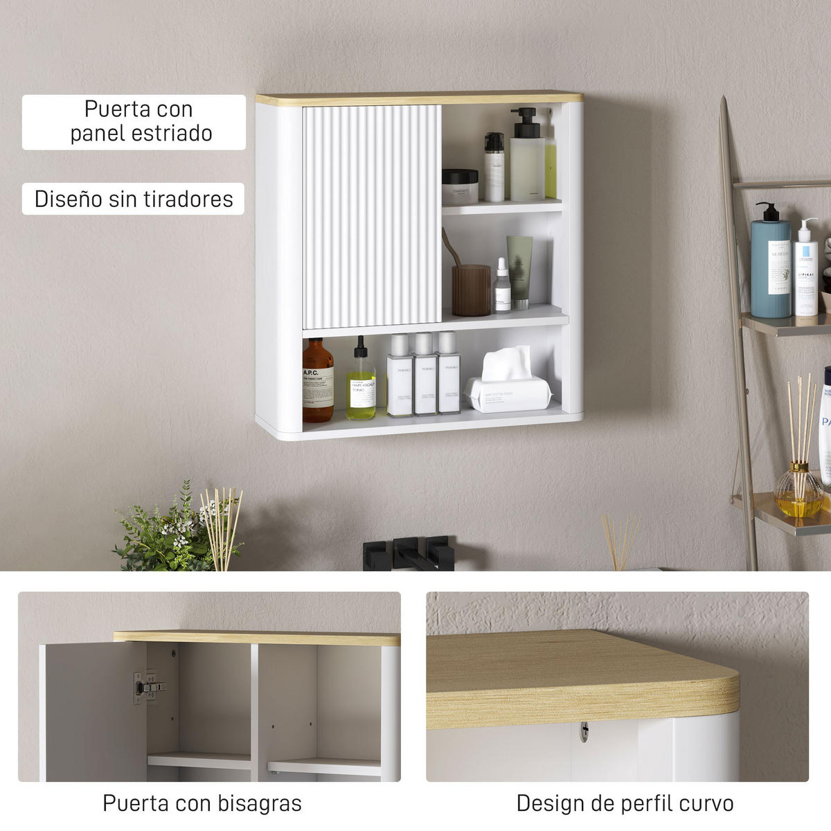HÄNGESCHRANK Weiß 1 Stück - Weiß, Kunststoff (60/62/20cm) - GiPP