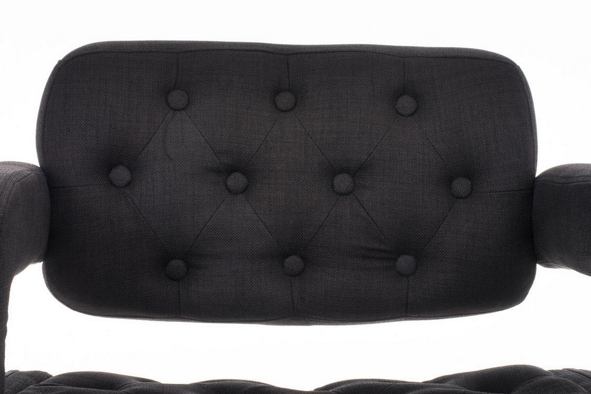 BARHOCKER Dubai, Gestell Metall in Chromoptik, STOFF schwarz, - Chromfarben/Schwarz, Textil/Metall (52/100/55cm) - TPFLiving