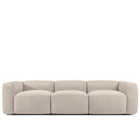 3-SITZER SOFA FUBBO, Cremig - Creme, Holz/Holzwerkstoff (290/73/96cm) - KONSIMO®