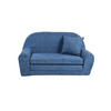 MINI-SOFA David - Ausklappbares Kindersofa aus Teddystoff in blau - Blau, Textil (78/45/40cm) - Fortisline