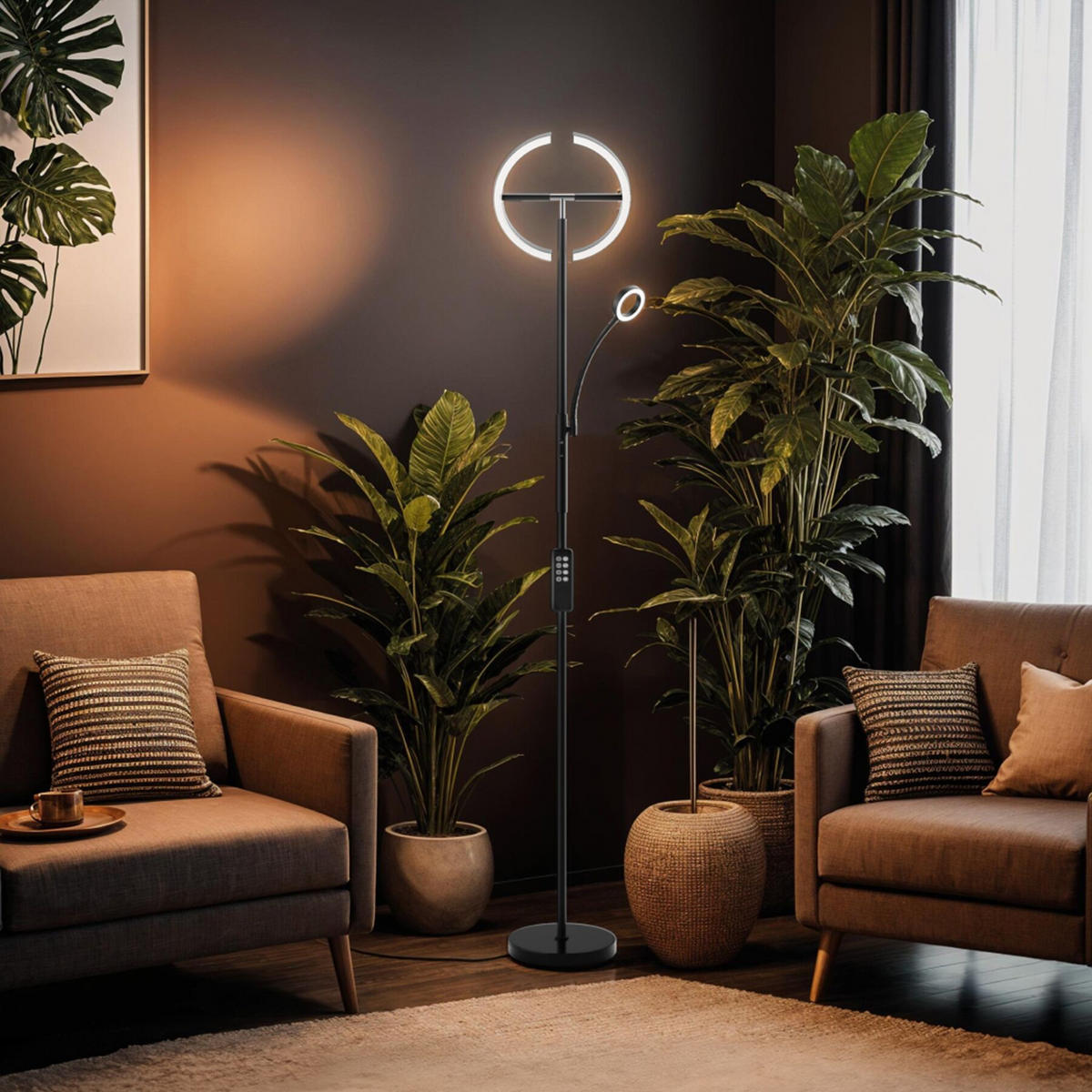 DECKENFLUTER Auralis,31,5 x 188 cm ,schwarz - Schwarz, Metall (31.5/31.5/188cm) - tectake