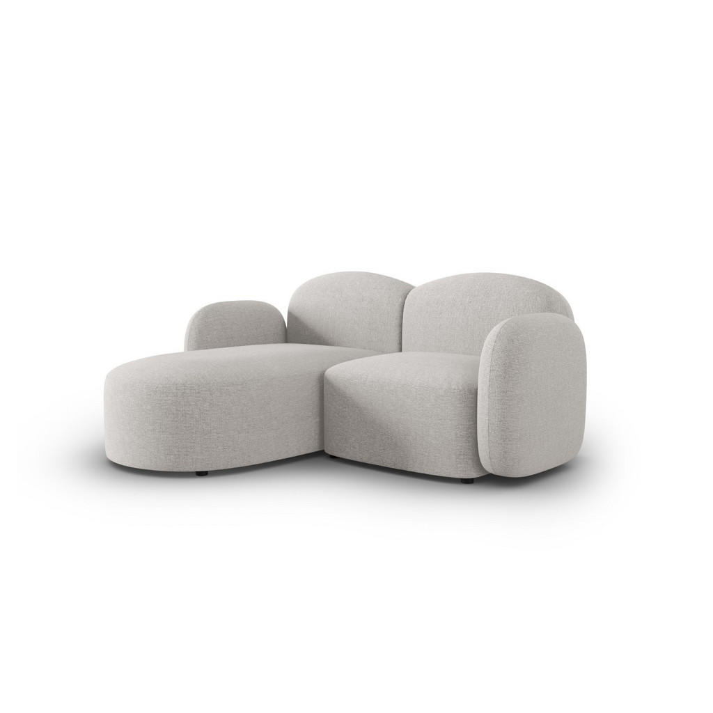Thumbnail - Micadoni Ecksofa, Silber, Textil, 3-Sitzer, L-Form, 194x155 cm, Hergestellt in Europa, Oeko-Tex®, Wohnzimmer, Sofas & Co...