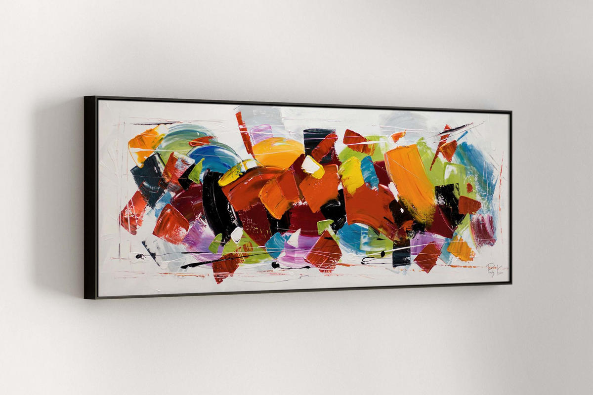 ÖLGEMÄLDE 150/50 cm - Multicolor, Holz/Textil (150/50cm) - KUNSTLOFT