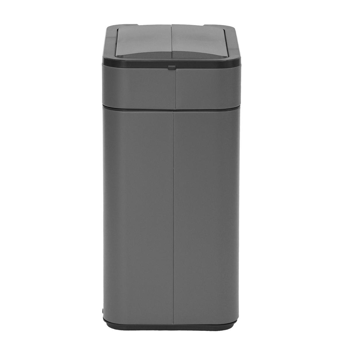SENSORMÜLLEIMER SE50L Grau - Grau, Metall (27/54.5/40cm) - SVITA