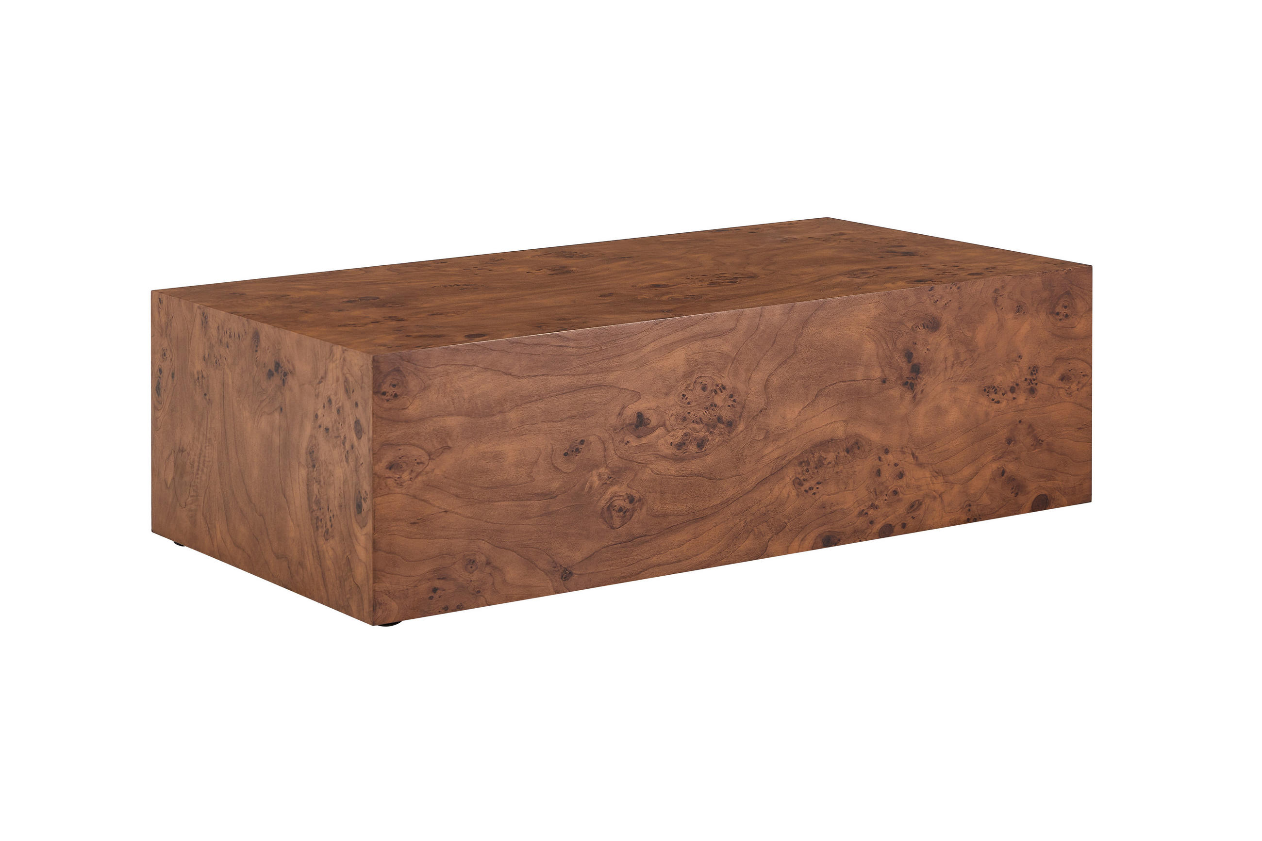 COUCHTISCH DE-37342 mit Holzoptik und stabiler Konstruktion Naturholz - Walnussfarben, Holzwerkstoff (90/50/30cm) - ComfortXL