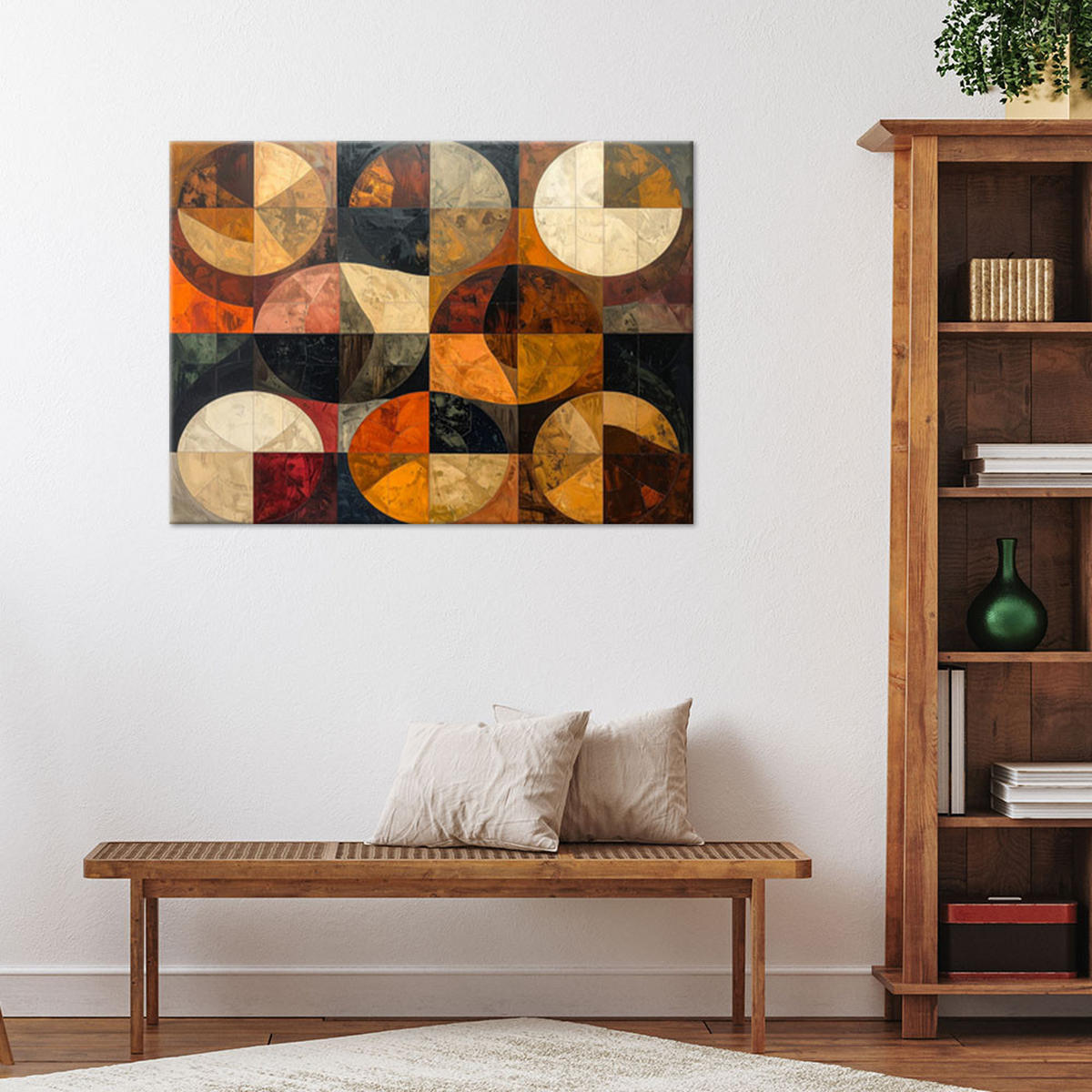 LEINWANDBILD Abstraktion 120x80cm - Braun, Textil (120/80cm) - Feeby