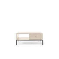 COUCHTISCH - Kaffeetisch Melody X 104 Beige + Schwarz - Beige/Schwarz, Holzwerkstoff (68/104/46cm) - Möblo