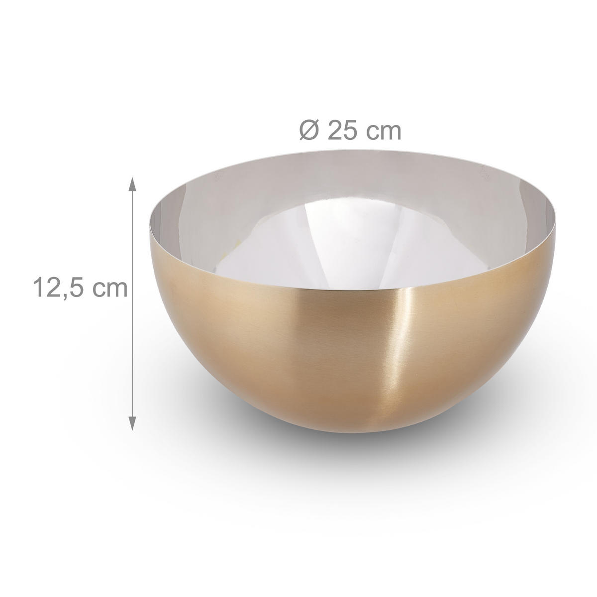 SERVÍROVACIA misa - viacfarebná, kov (25/12.5/25cm) - Relaxdays