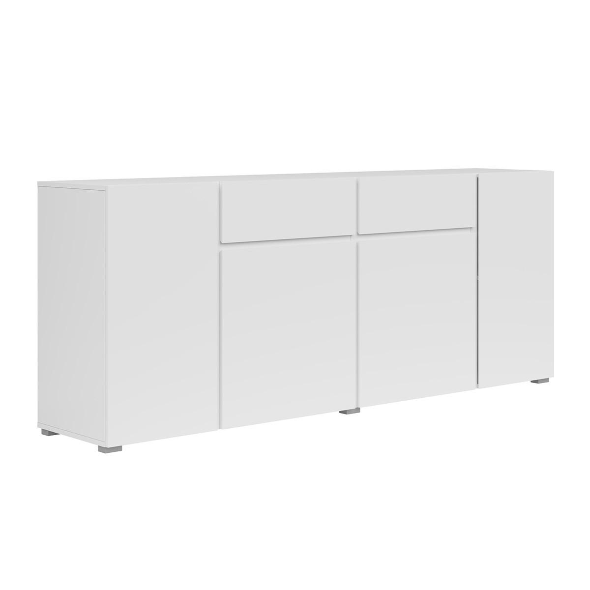 SIDEBOARD Maxis Bílá - bílá, kompozitní dřevo (195/78/40cm) - Petits-meubles