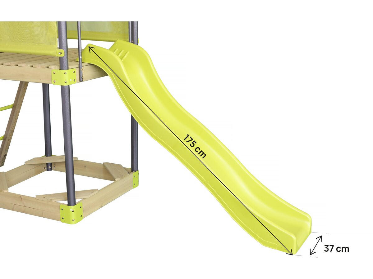 KLETTERGERÜST AUS STAHL sohane Grün - Grün, Metall (260/248/317cm) - Habitat Garten