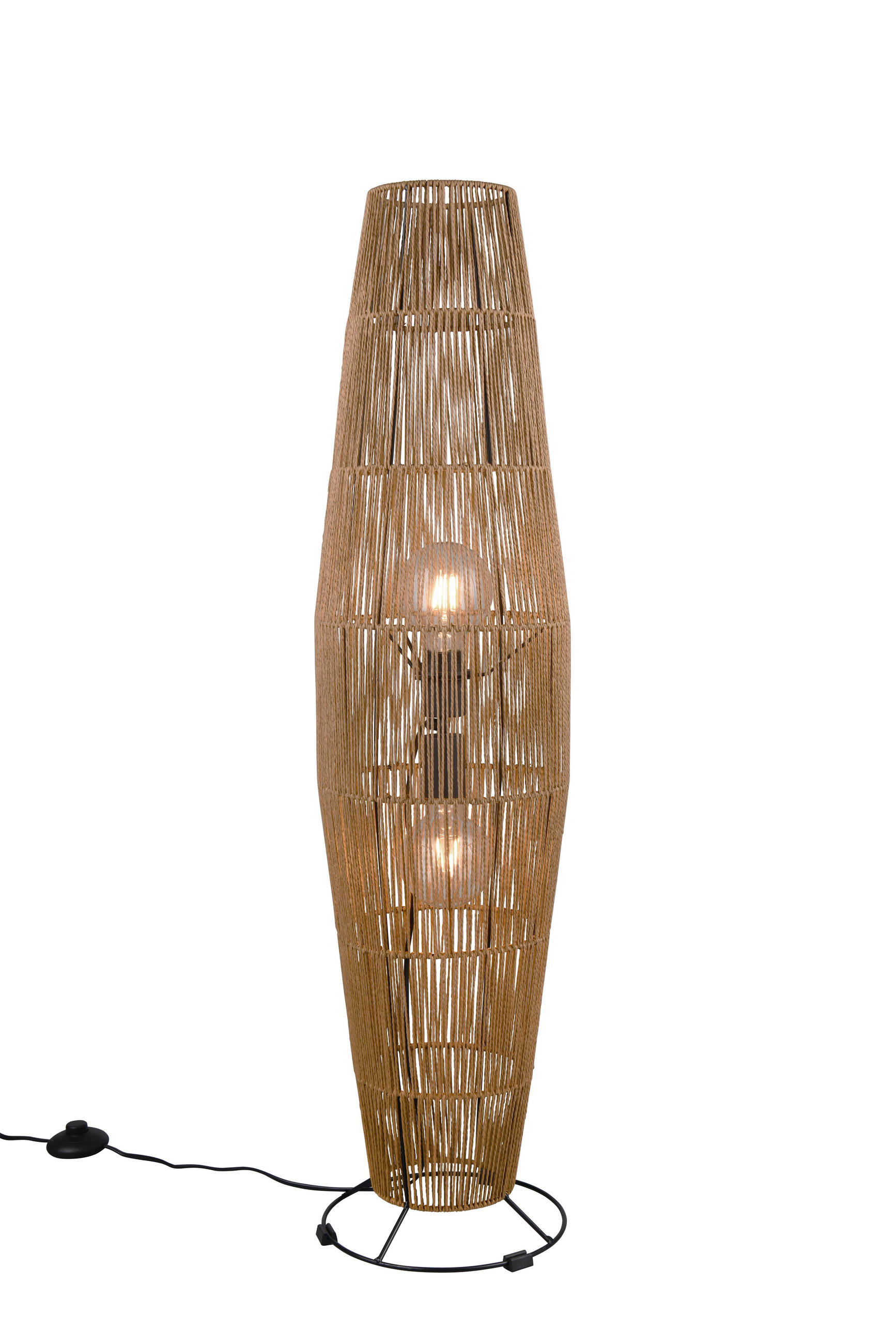 STEHLAMPE MIKI - Braun - 25/25/103 cm - Braun, Papier (25/25/103cm) - Trio Leuchten