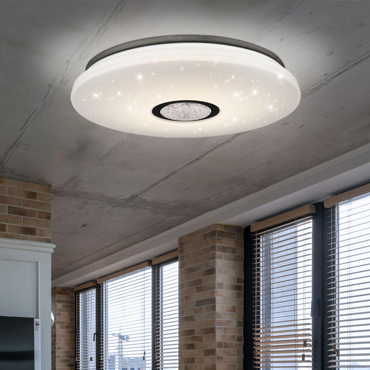 LED DECKENLEUCHTE Albury Weiß Kunststoff - Weiß, Kunststoff (59/59/9cm) - Nowa