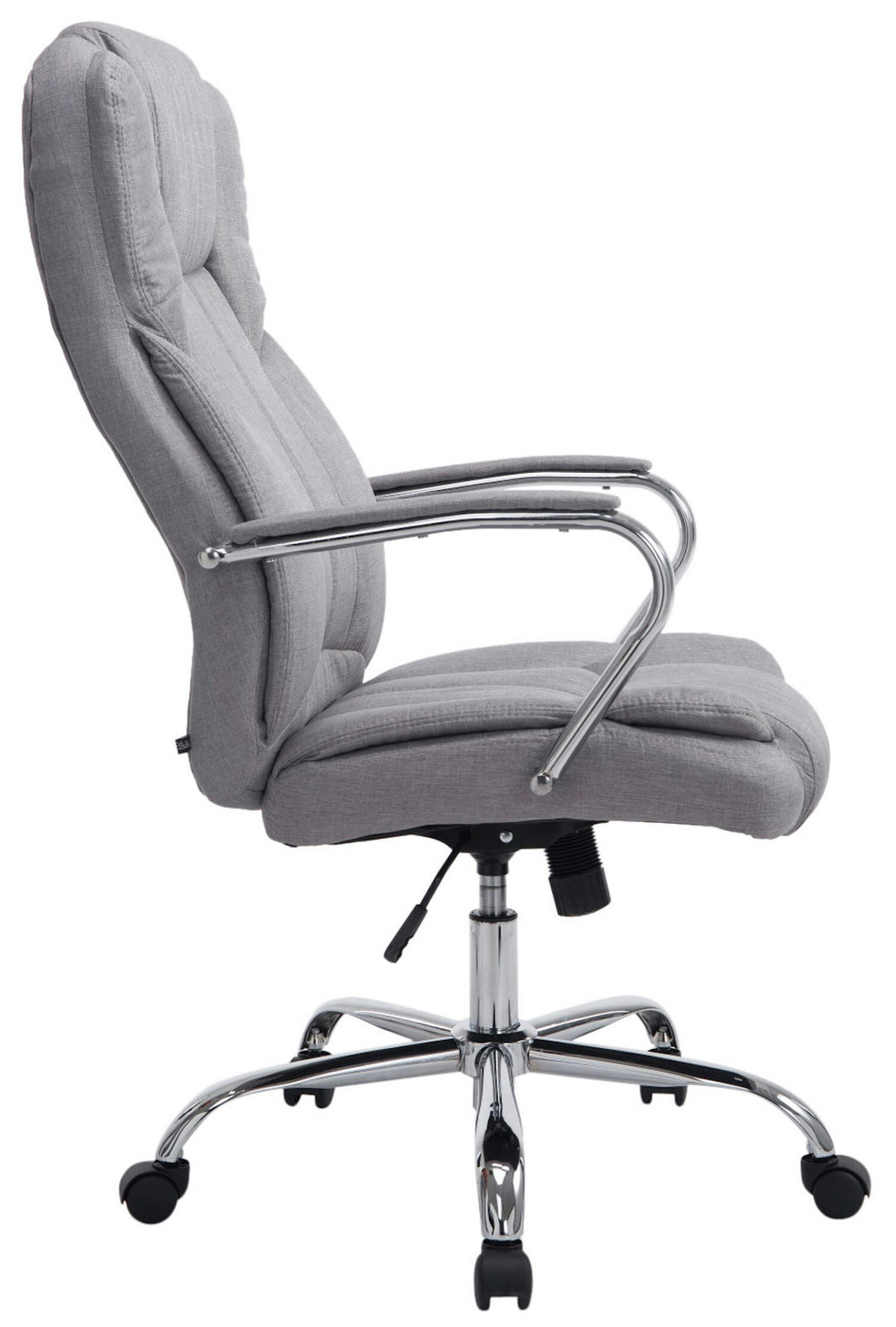 BÜROSTUHL Xavier, Stoff Grau - Grau, Textil/Metall (62/125/70cm) - TPFLiving
