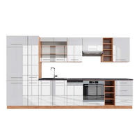 PENTRY Fame-Line Vit högblank/Goldkraft ek 355 cm , AP Antracit - Honungsek/Vit högglans, Träbaserade material (355/206.8/60cm) - Vicco