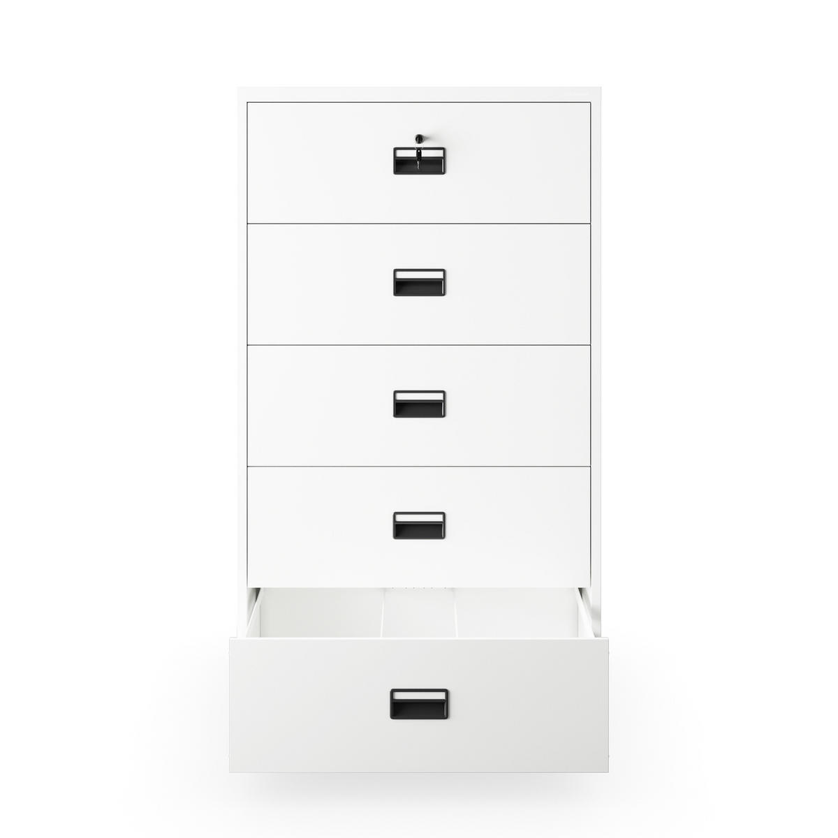 AKTENSCHRANK aus Metall SARA XL V5 162x90x60 cm - Weiß, Metall (90/162/60cm) - Jan Nowak