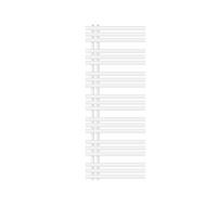 KOUPELNOVÉ topidlo Iron EM 600x1600 bílé - bílá, kov (60/160/3cm) - LuxeBath