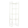 STANDREGAL MARIKI 55x40x180 cm, Glas-Metall, Silber - Silberfarben, Glas (40/180/55cm) - Light & Living